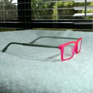 Pink and Grey Rectangular Reading Gasses by Venice